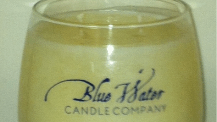 Blue Water Candle